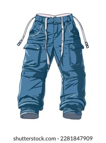 gray skier pants equipment icon