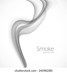 Gray smoke abstract vector flow dynamic background