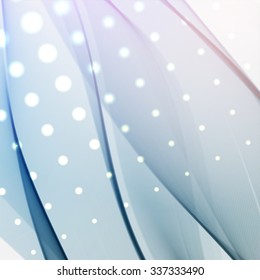 Gray smooth light lines background. Vector illustration