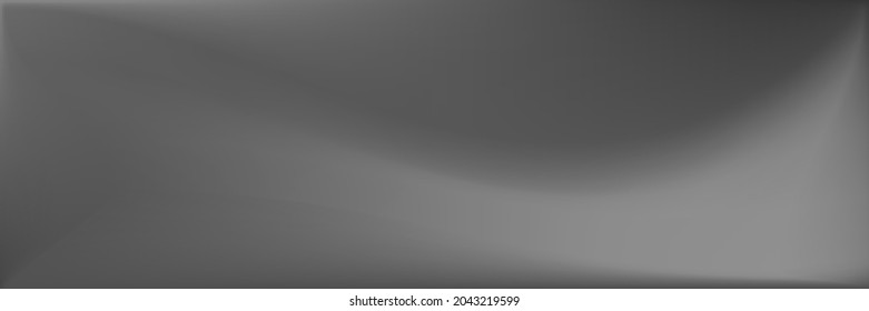 Gray Smooth Surface Illustration. Blank Water Wavy Gradient Mesh. Natural  Black and white Trendy Background. Monochromatic Grey Horizontal Lines Backdrop. Silver Wavy Gradient Mesh.