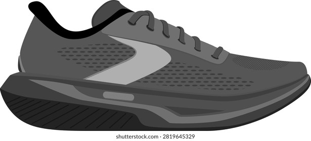 Gray Sneakers with Whitish Gray Stripe and Small Holes Fabric