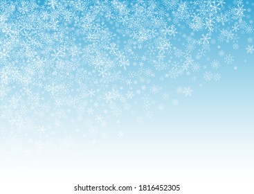 Falling Snow Effect Realistic Vector Snowflakes Stock Vector (Royalty ...