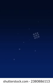 Gray Snow Vector Blue Background. New Snowfall Pattern. White Christmas Holiday. Falling Snowflake Backdrop.