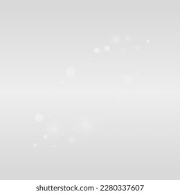 Gray Snow Vector Grey Background. Abstract Snowflake Texture. White Xmas Transparent. Falling Snowfall Holiday.