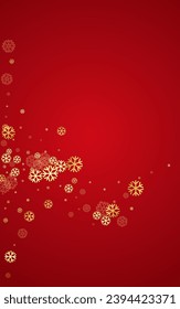 Gray Snow Vector Red Background. Falling Snowflake Holiday. Silver Abstract Wallpaper. Xmas Snowfall Transparent.