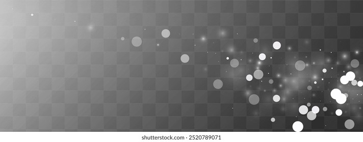 Gray Snow Vector Transparent Panoramic Background. Fantasy Snowfall Design. White Holiday Card. Xmas Blizzard Backdrop.