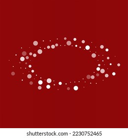 Gray Snowfall Vector Burgundy Background. Xmas White Snow Pattern. Snowflake magic Design.