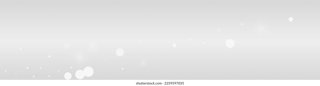 Gray Snowflake Vector Grey Panoramic Background. Fantasy Snow Backdrop. Silver Light Design. Falling Snowfall Transparent.