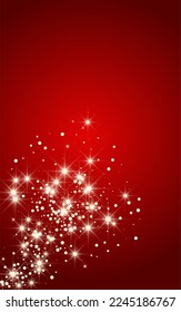Gray Snowflake Vector Red Background. Xmas Snowfall Banner. White Christmas Transparent. Winter Snow Wallpaper.