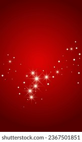 Gray Snowflake Vector Red Background. Falling Snow Pattern. White Xmas Texture. Holiday Snowfall Backdrop.