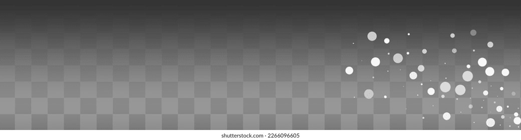Vector De Snowflake Gris Fondo Panorámico Transparente. Nueva textura de nieve. Tarjeta de luz blanca. Fantasía Diseño de Cascada de Nieve.