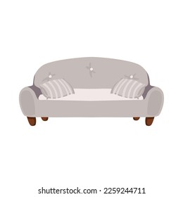 gray sofa design over white