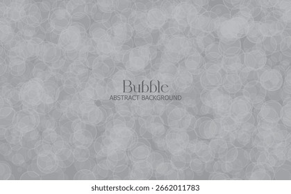 Cinza suave brilhante Bokeh Círculos no fundo borrado abstrato