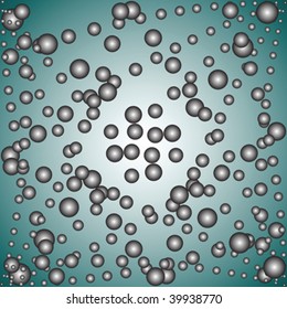 gray spheres, vector art illustration