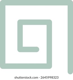 Ilustración geométrica Abstractas espiral gris de la estructura