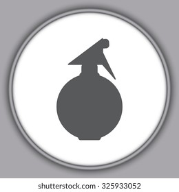 Gray Spray Bottle Icon 