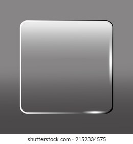 Gray square, great design for any purposes. Design element. Vector illustration. stock image. 