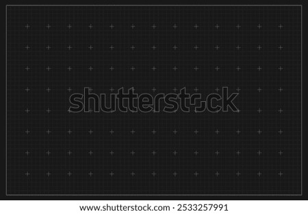 Gray square grid background. Gray lined architecture backdrop. 