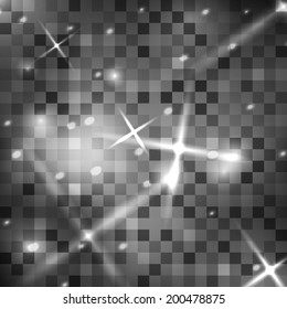 Gray square pixel background. Vector illustration