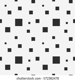 Gray square seamless pattern. Vector background, eps10
