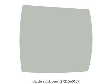 Graues Quadrat mit leicht gekrümmten Kanten für Hintergründe und grafische Gestaltungselemente