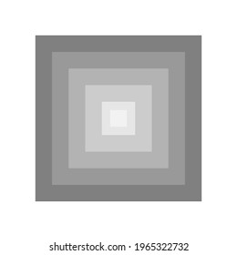  Gray  squares. Mirroring infinity concept 