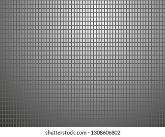 Gray squares mosaic on black background