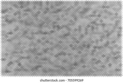 gray squares with transparency. grey color background. abstract monochrome grunge texture. halftone effect. vector illustration