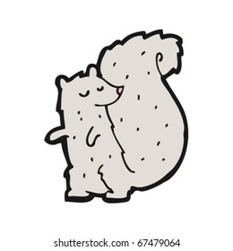 gray squirrel cartoon