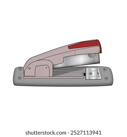 gray Stapler with silver parts