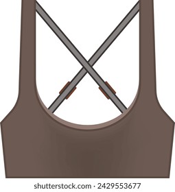 gray staples sports bras with straps