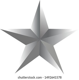 Gray Star Military Sign Stock Vector (Royalty Free) 1492641578 ...