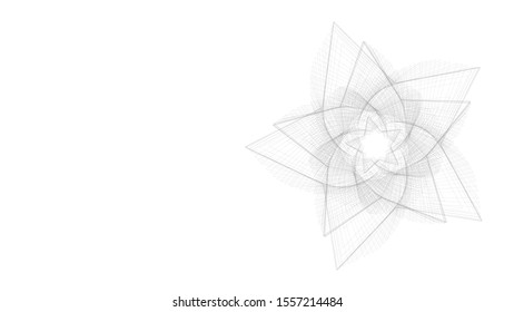 Gray star on a white background. Abstract vector illustration.