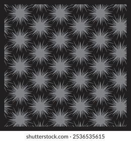 Gray starburst pattern on a dark background for a subtle festive look.