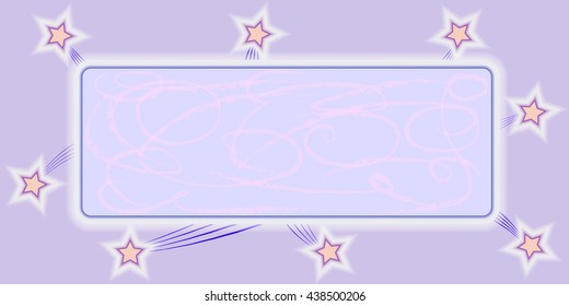 gray stars on a pink background, plate with divorce