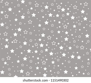 Gray stars pattern vector