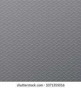 Gray steel floor background with diamond pattern