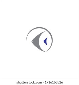 
gray stingray vector logo design