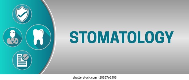 Gray Stomatology Background Illustration Banner