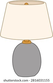 Gray Stone Base Table Lamp