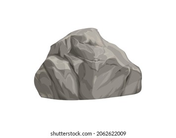 Grauer Stein mit Rissen für Gemälde, Illustrationen. Vektorgrafik.
