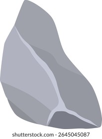 Gray stone featuring a pointed tip, resembling a mountain peak, symbolizes growth, strength, and stability while embodying the journey of reaching new heights and aspirations