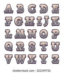Gray stone game alphabet