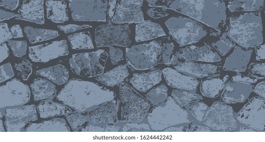 Gray stone wall. Background for business cards and flyers. Vector illustration. EPS-10. Creative background. Abstract graphics. Abstraction