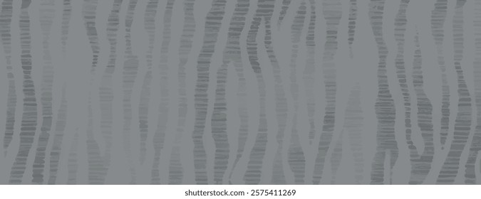 Gray striped background with wavy lines. The background features a textured, gray pattern, creating a subtle, elegant design. Grunge texture background vector. Gray background.