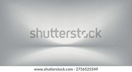 Gray studio background or backdrop 3D room lightbox eps 10.
