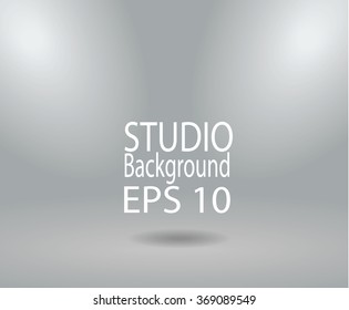 Gray studio room backdrop background soft light. Mock up template product display.