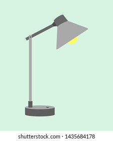 

gray study lamp illustration design