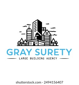 The Gray Surety Logo For financial security and building projects Company. Text Logo Royalty-Free Images, Stock Photos 