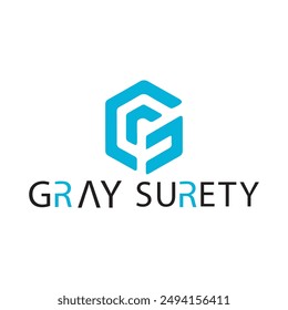 The Gray Surety Logo For financial security and building projects Company. Text Logo Royalty-Free Images, Stock Photos 